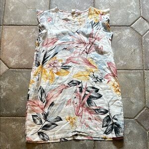 C&C California Floral Print Dress - Pink, Yellow, Black